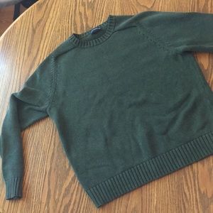 B1G2 Lands End Forest Green Sweater